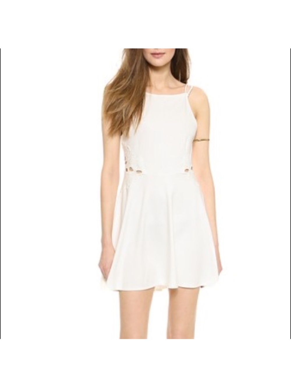 Free People Cha Cha Ponte Like a Dream Dress white xs